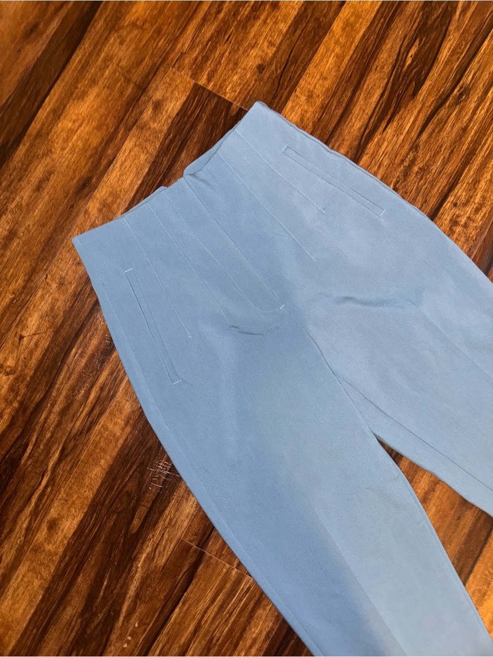 Zara Light Blue Ponte Knit Kids Pants